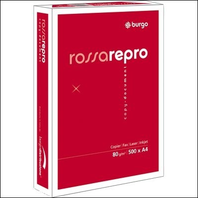 Carta per fotocopie A4 Repro Rossa Burgo - A4 - 80 g/mq