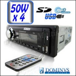 	 AUTORADIO STEREO 4X50W LCD LETTORE MP3 USB SD MMC 8GB RADI