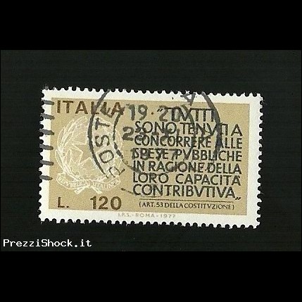 Francobolli Italia Repubblica 1977 - Art. 53 Costituzione da