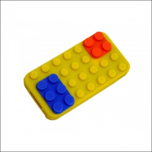 Cover custodia LEGO per IPHONE 4 i-phone 4s NUOVO giallo