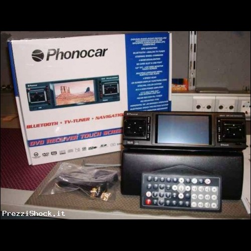 Sistema Multimediale per Auto, DVD+GPS+ Microcam+BT+ Radio