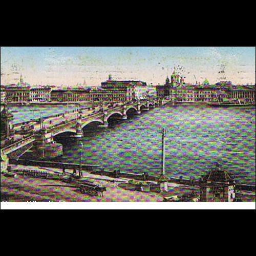 Cartolina St. Ptersbourg - Pont de Nicolas - Viaggiata 1913
