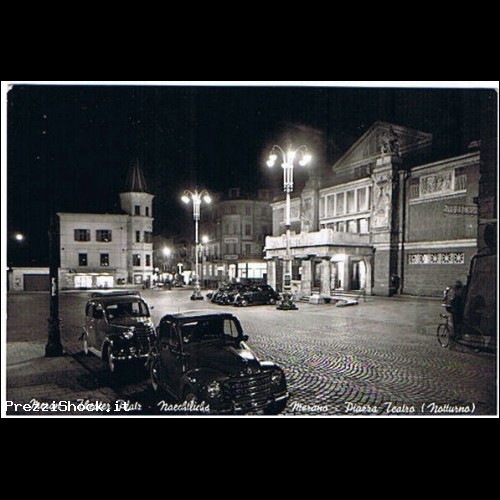Cartolina - MERANO - Piazza Teatro - 1957