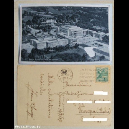 Cartolina - Genve - Le Noveau Palais des Nations - Vg. 1937