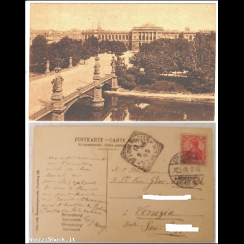 STRASSBURG - Universitat - Postkarte 1908