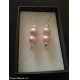 Orecchini in argento con perle  smeraldi