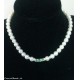 Collana in perle  Akoia con tre Smeraldi di ct 0,15 ciascuno
