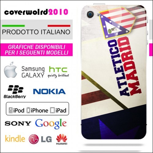COVER ATLETICO MADRID PER IPHONE IPOD GALAXY XPERIA HTC LG
