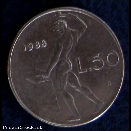 *S* Italia Repubblica 50 lire Vulcano 1988  FDC