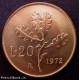 *S* Italia Repubblica 20 lire ramo di quercia 1972  FDC