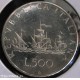 *S* Italia Repubblica 500 lire argento 1970 CARAVELLE FDC