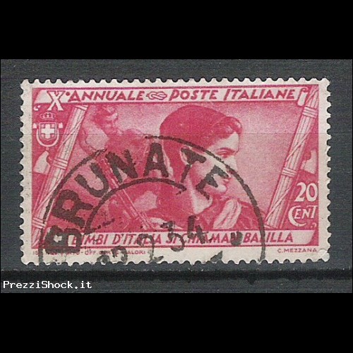 1932 - decennale marcia su Roma  - cent 20 - USATO