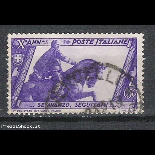 1932 - decennale marcia su Roma - cent 50 - USATO