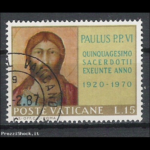 1970 Vaticano -ordinazione sacerdotale Paolo VI  15 - USATO