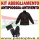 Kit abbigliamento completo antipioggia-antivento