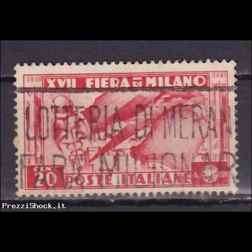 1936 - XVII fiera Milano - cent 20 - USATO