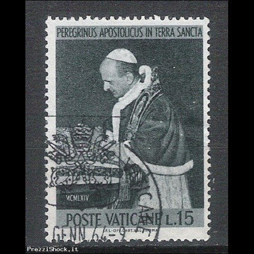 1964 Vaticano - Paolo VI in terra santa  15 - USATO
