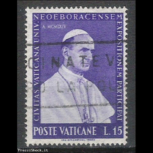 1964 Vaticano - esposizione di New York  15 - USATO