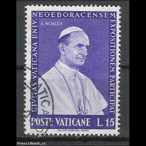 1964 Vaticano - esposizione di New York  15 - USATO