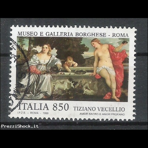 1995 - Galleria Borghese di Roma - Sassone 2158 - USATO