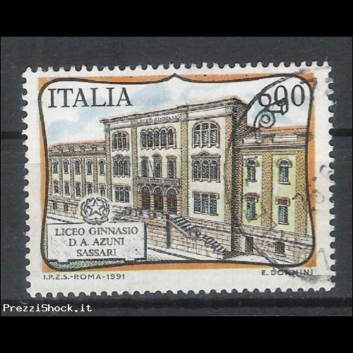 1991 - Scuole d'Italia A. Zuni Sassari - Sassone 1965  USATO