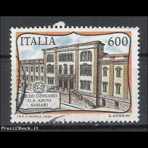 1991 - Scuole d'Italia A. Zuni Sassari - Sassone 1965  USATO