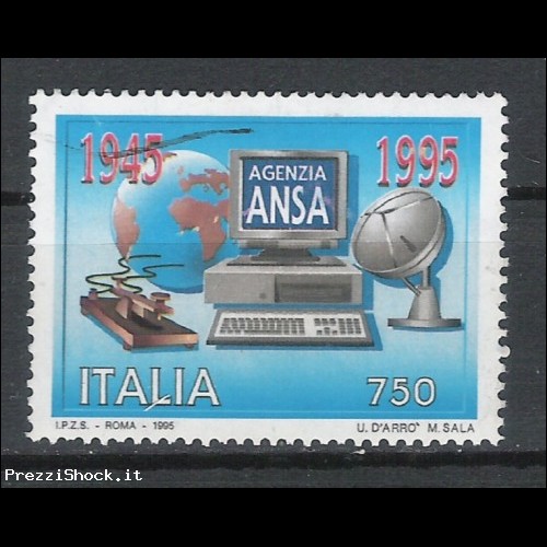 1995 - agenzia ANSA - Sassone 2190 - USATO
