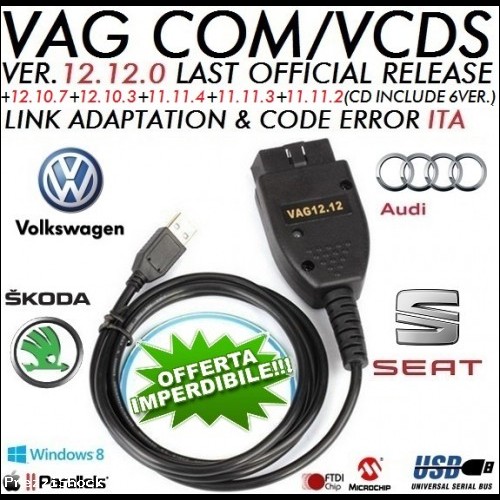 VAG COM 12.12.0 (6 VER. SOFTWARE) VW Audi Seat Skoda (2014)