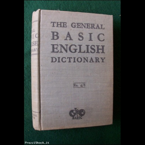 THE GENERAL BASIC ENGLISH DICTIONARY - OGDEN 1942