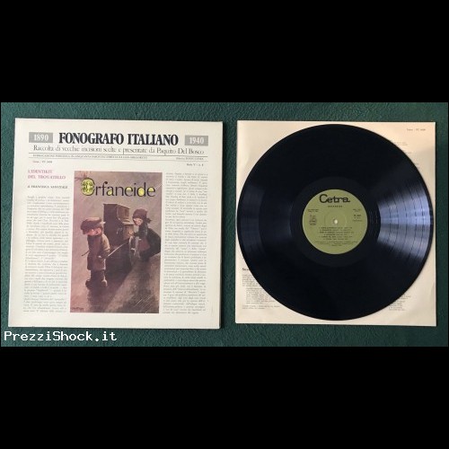 FONOGRAFO ITALIANO - Orfaneide - Serie V - N. 8 - LP 33