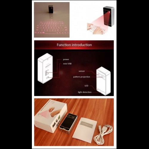 Tastiera Virtuale Proiezione Laser Iphone6/SamsungS5 Tab/PC