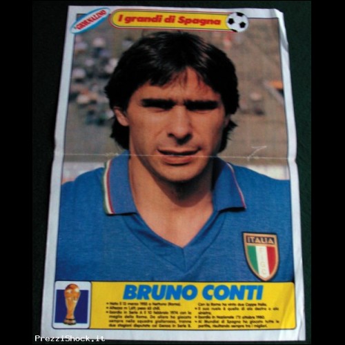 Poster - Spagna '82 - Bruno CONTI - Giornalino N. 5 / 1983