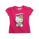 T-shirt maglia maglietta bimba neonata Hello Kitty fucsia