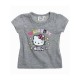 T-shirt maglia maglietta bimba neonata Hello Kitty grigio
