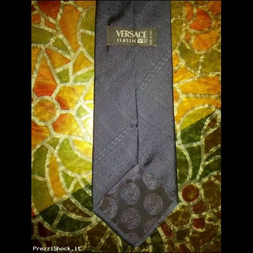 1  cravatte firmata GIANNI VERSACE made in italy seta 100% 