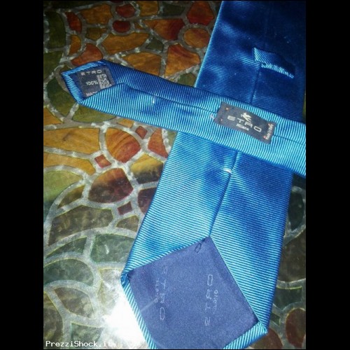 1  cravatte firmata  ETR  MI.  made in italy seta 100% 