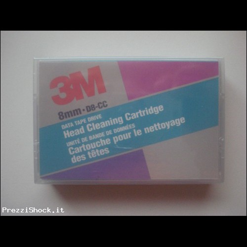 3M 8mm DATA Tape D8-CC Head Cleaning Cartridge
