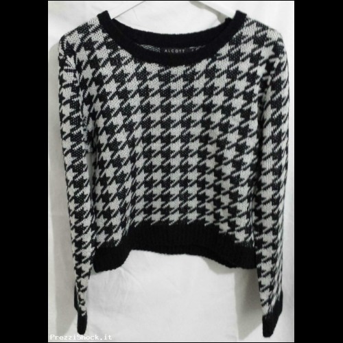 	 maglione alcott color nero tag,s, outlet saldi