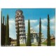 Cartolina " PISA - Torre e Abside del Duomo "  Non viaggiata