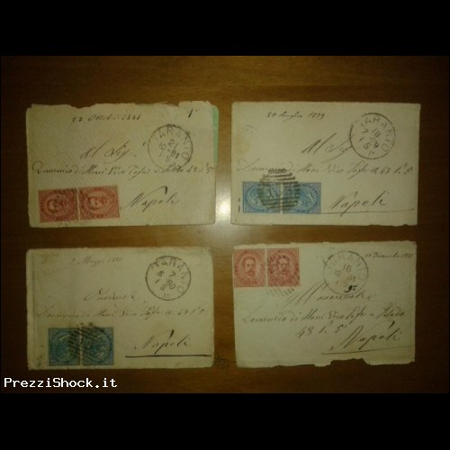 lettere con francobolli 1879 1880 1881