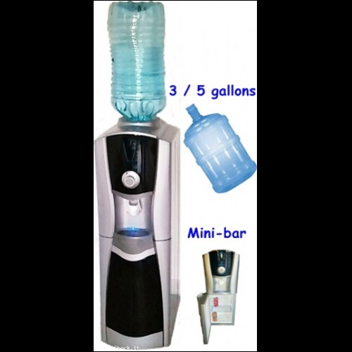 Erogatore refrigeratore acqua per boccioni con frigo bar