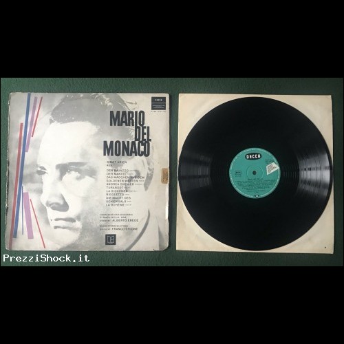 MARIO DEL MONACO - Singt Arien - 3F-108 - LP 33 Giri
