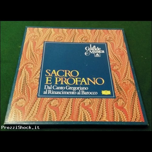 SACRO E PROFANO - Canto Gregoriano - 4 LP 33