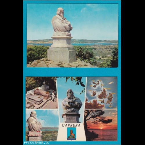 Caprera - Garibaldi 2 cartoline - no VG