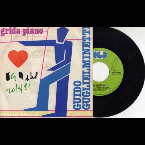 GUIDO GUGLIELMINETTI 1981 GRIDA PIANO/ANNA HA UN BUON MOTORE