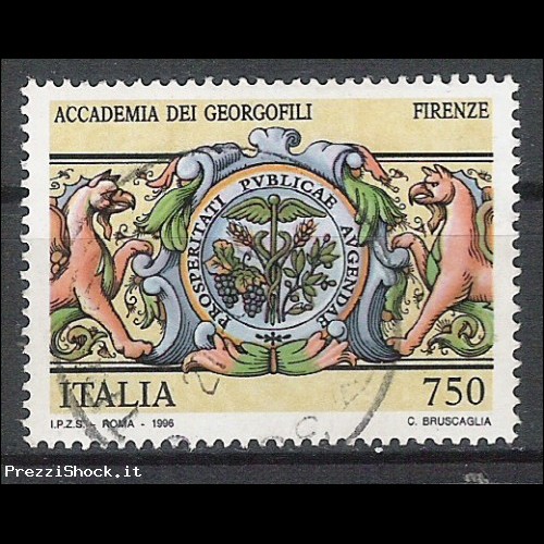 1996 - Firenze accademia dei Georgofili - Sassone 2197 usato