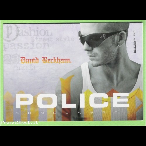 promocard 5332 - De Rigo vision - David Beckham - occhiali