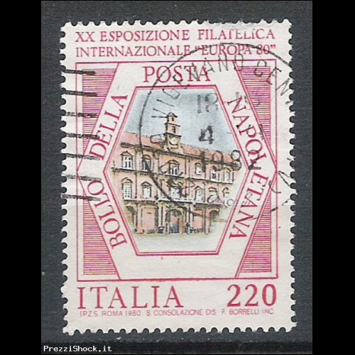 1980 - Napoli esposizione filatelica Sassone 1488 USATO 