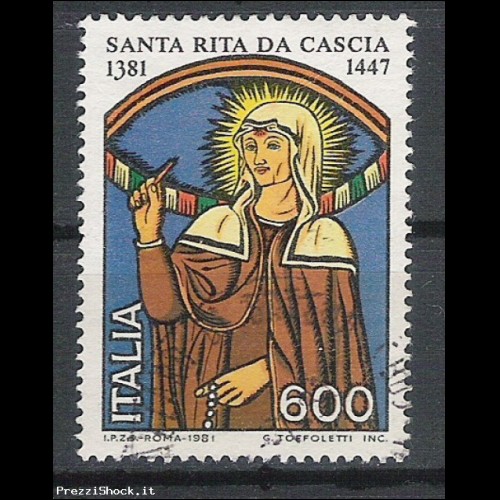 1981 - Santa Rita da Cascia - Sassone 1553 - USATO