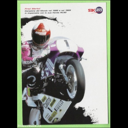 promocard 7483 - Fred Merkel su Honda motociclismo
